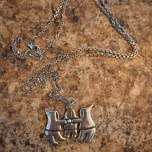 Sterling silver Inuit necklace